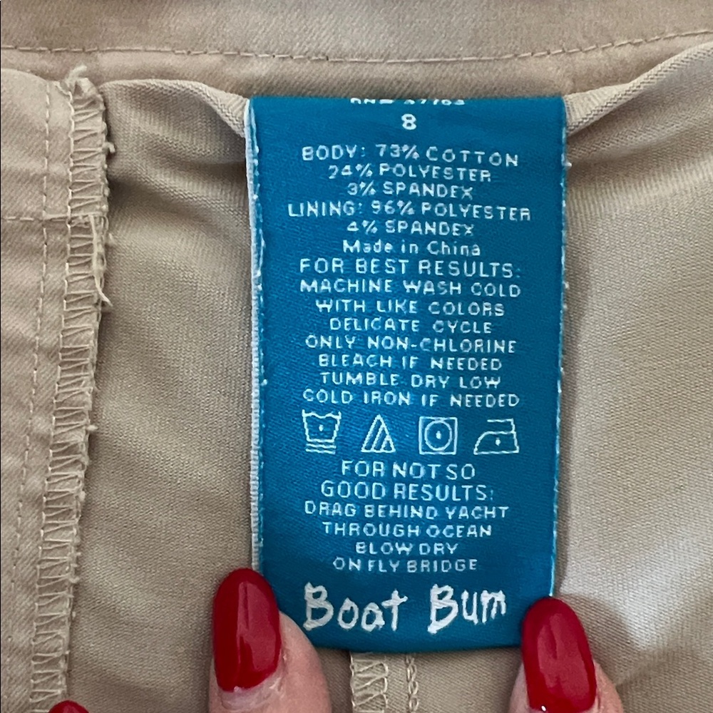 Boat Bum by Liquid Yacht Wear Skort Size 8  EUC - Picture 3 of 10